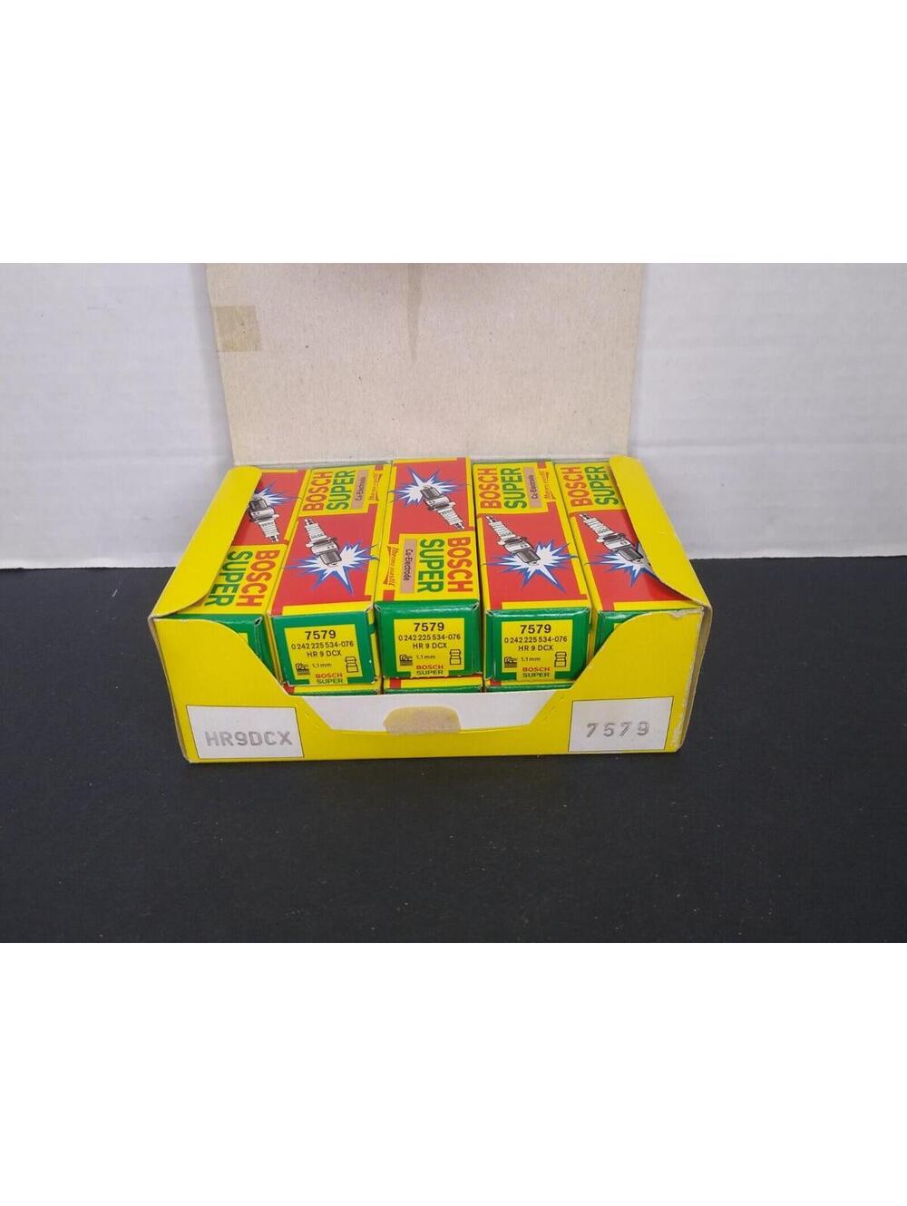 BOX of 10 BOSCH SUPER CU-ELECTRODE 7579 HR 9 DCX THERMO-ELASTIC SPARK PLUGS NEW